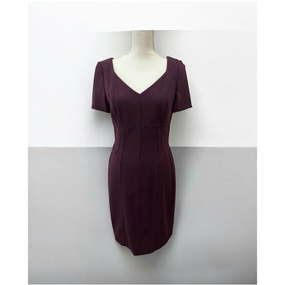 KAY UNGER Deep Purple Cocktail Dress Size 8 NEW New with tags - Picture 1 of 11